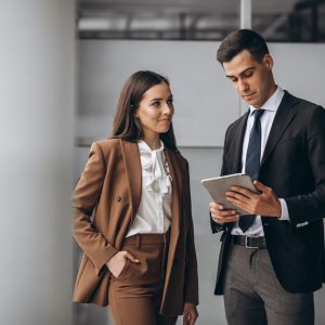 Bussiness people working in team in an office